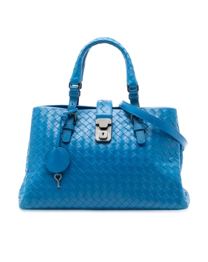 Bottega Veneta - Pre-Loved Small Nappa Intrecciato Roma Satchel