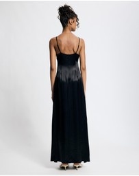 Lover - Margot Contrast Satin Maxi Dress