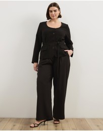Atmos&Here Curvy - Giselle Belted Tailored Blazer