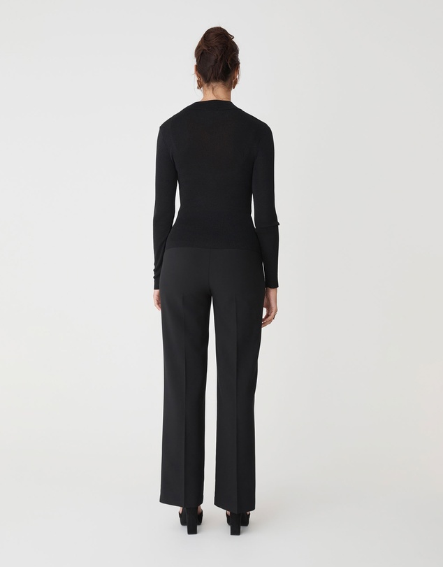 Forcast - Ciara Keyhole Lurex Knit Top