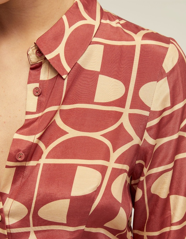 Oxford - Dianne Geo Print Shirt Dress