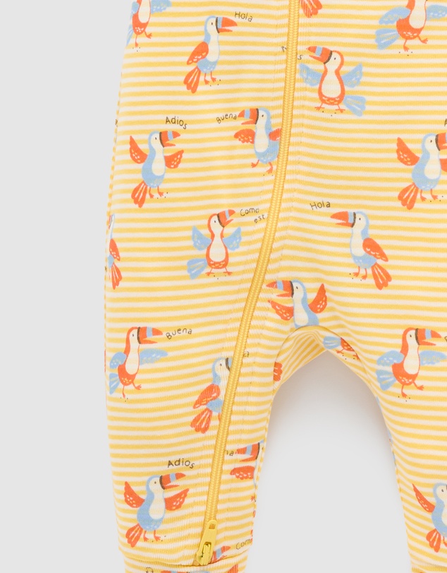 Purebaby - Rib Short Sleeve Growsuit -Kids-Babies