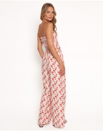 Petal & Pup - Lux Pants - Red Blossom