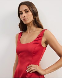 Atmos&Here - Janie Satin Mini Dress