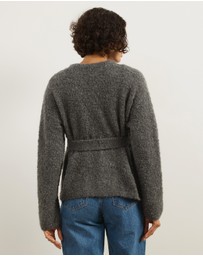 Atmos&Here - Jovie Boucle Knit Cardigan