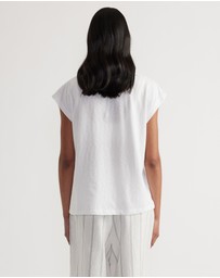 Decjuba - Shay Slub V-Neck Tee