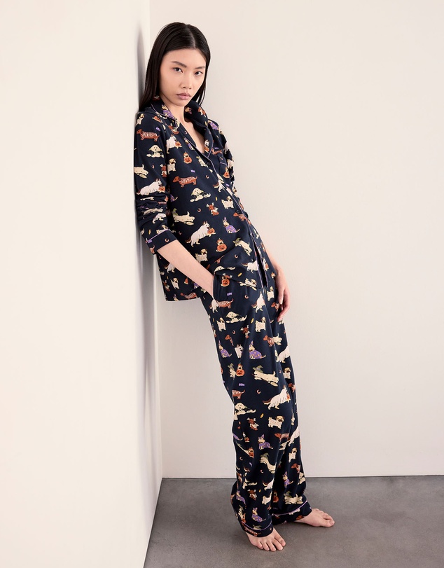 Chelsea Peers - Halloween Dogs Organic Cotton Pyjama Set