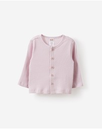 Cotton On Kids - Organic Pointelle Cardigan