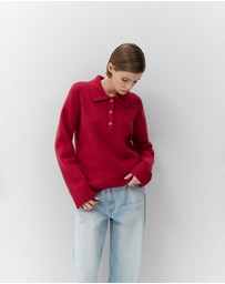 UNISON - Collared Wool Knit