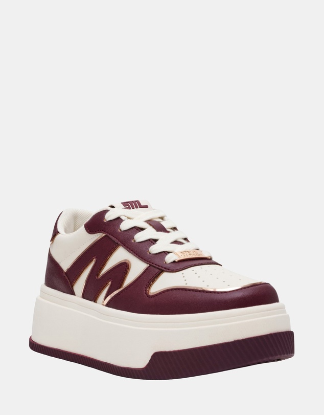 Steve Madden - Dynamo White Cherry Lacq Sneakers
