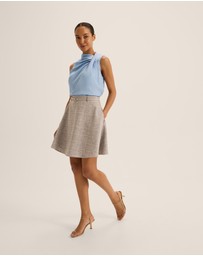 Review - Devon Check Mini Skirt