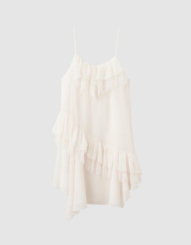 M.N.G - Lace Ruffle Dress