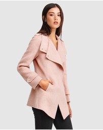 Belle & Bloom - Bad Girl Wool Blend Moto Coat