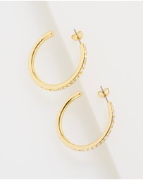 Ted Baker - CLANCI: Medium Crystal Hoop Earrings