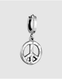 Haze & Glory - ICONIC EXCLUSIVE - Earrings Peace Hoop 925 Sterling Silver