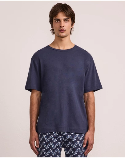Frescobol Carioca - Dinis Linen Blend T-Shirt