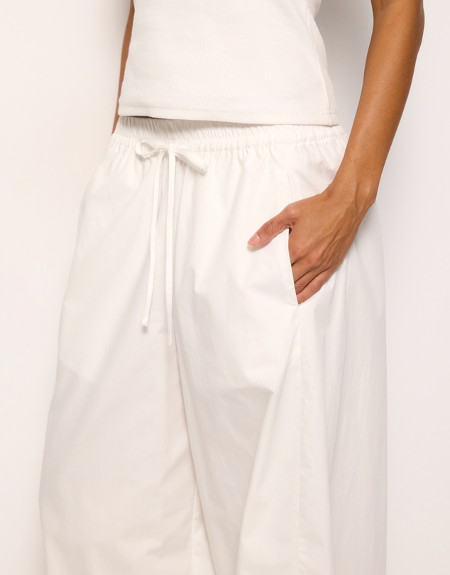 AERE - Ember Cotton Elasticated Barrel Leg Pants