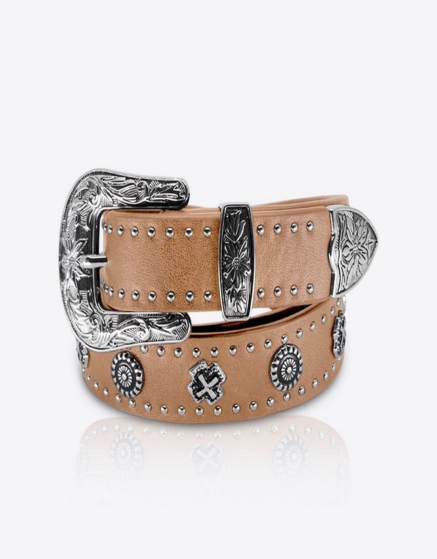 Sol Sana - Eastwood Belt Tan/Silver