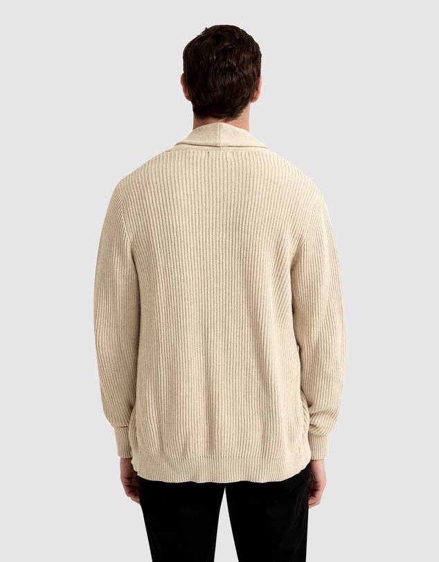 Oxford - Jed Ribbed Cardigan