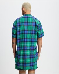 Surrounded By Ghosts - The Silver Slim Cotton Flannelette Shirt