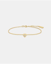 Ania Haie - Ania Haie Gold Sparkling Tiny Shield Bracelet