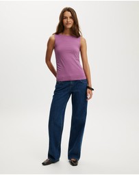Cotton On - Longline Boat Neck Tank