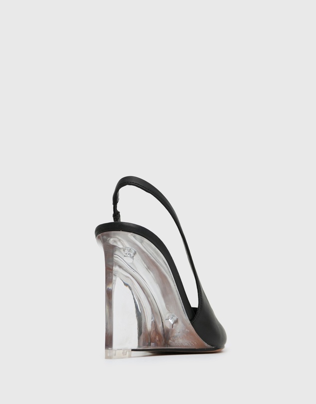 Betts - Kane Pointy Toe Slingback Wedge Shoes