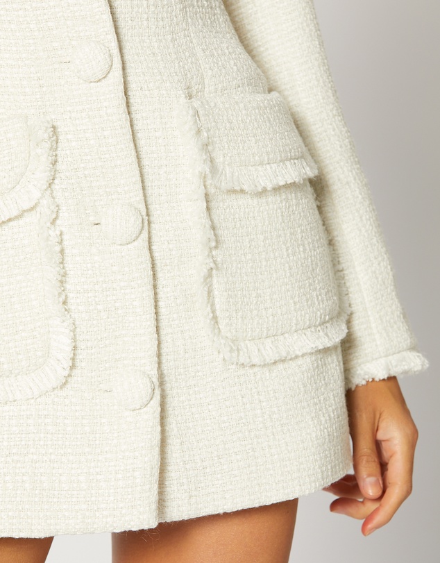 Winona - Ophir Trimmed Blazer Dress 