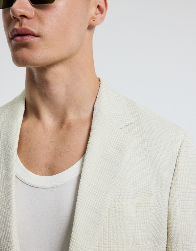 Calibre - Seersucker Check Blazer Stone