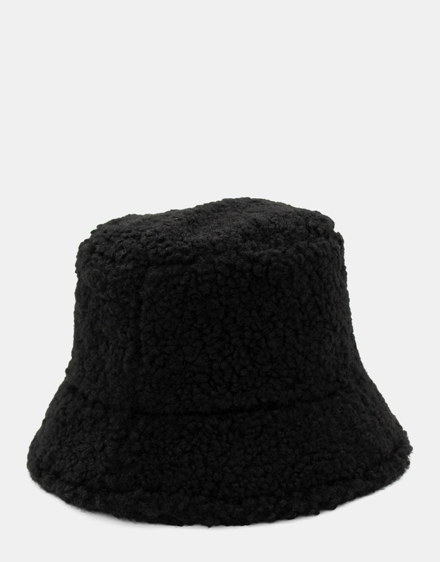 Morgan & Taylor - Drew Teddy Bucket Hat in Black