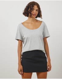 Atmos&Here - Organic Cotton Scoop Neck Tee