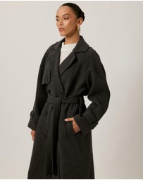 Tussah - Lillian Double Breasted Wool Blend Coat