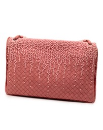 Pre-Loved by Azura Reborn - Pre-Loved Nappa Intrecciato Embroidered Fold Over Crossbody