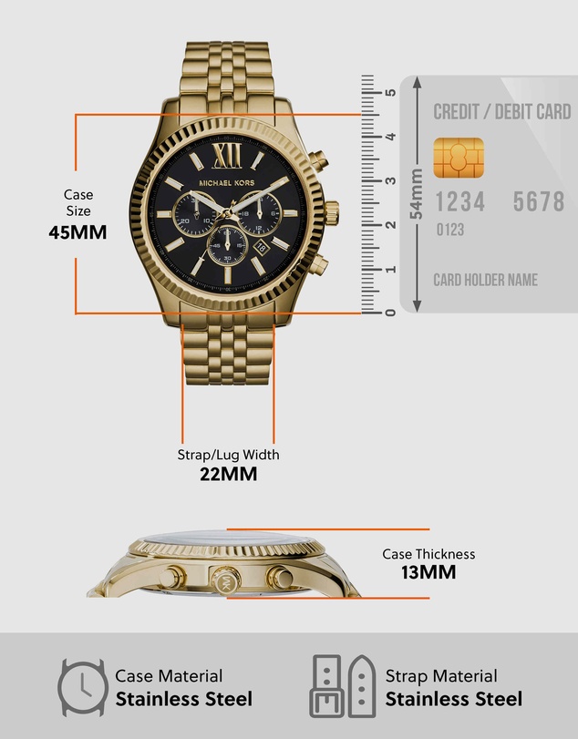 Michael Kors - Michael Kors Lexington Gold Watch MK8286