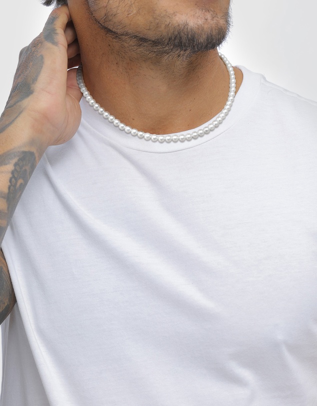 Kuzzoi - ICONIC EXCLUSIVE - Classic Shell Pearl Necklace in Gold-Plated 925 Sterling Silver
