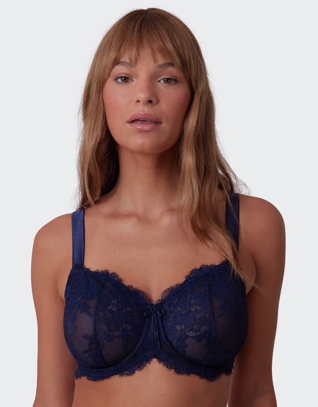 Bras N Things - Sienna Full Cup Bra -Navy