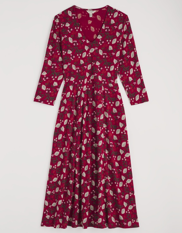 Seasalt - Seasalt Cornwall Red 3/4 Nancy Dress