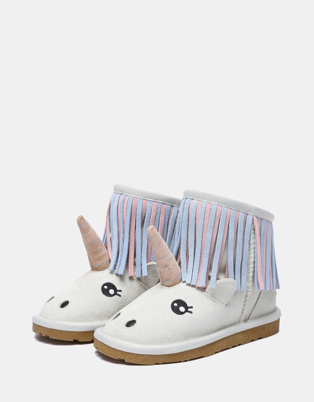 EVERAU - EverAU Ugg Unicorn Kids Plus Cow Suede Upper UGG Boots