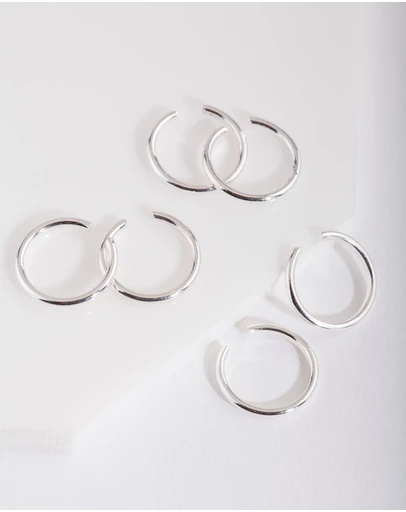 Lovisa - Silver Mini Faux Body Jewellery Rings