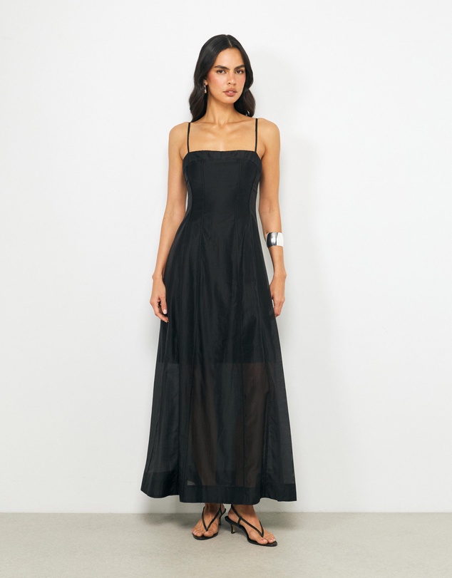 AERE - Aven Panelled Midi Dress