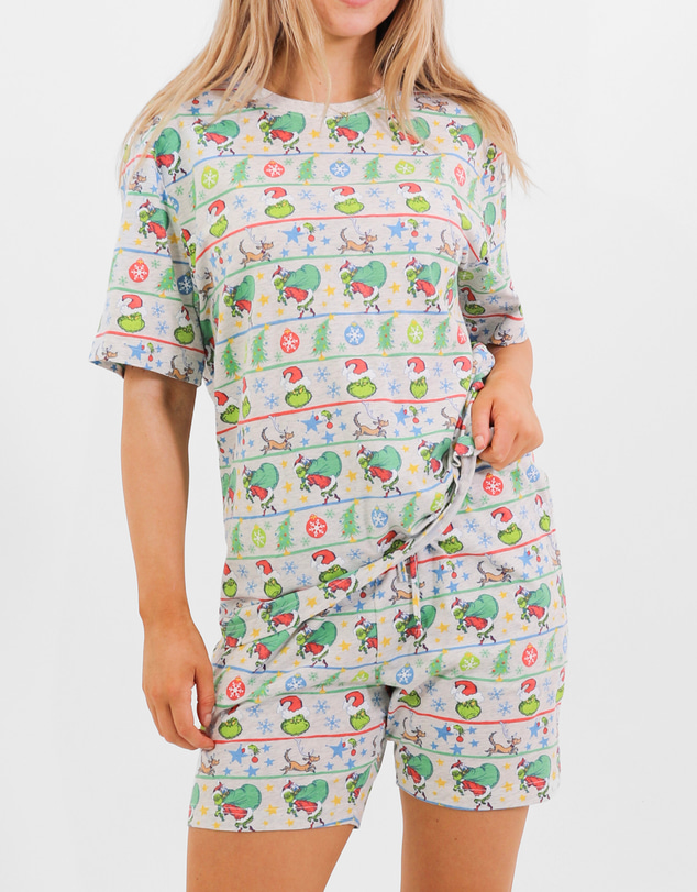 Mitch Dowd - Mitchdowd Womens Grinch Fam Jam Pyjama Set