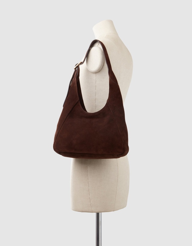 Evity - Alexa Leather Small Suede Hobo Bag