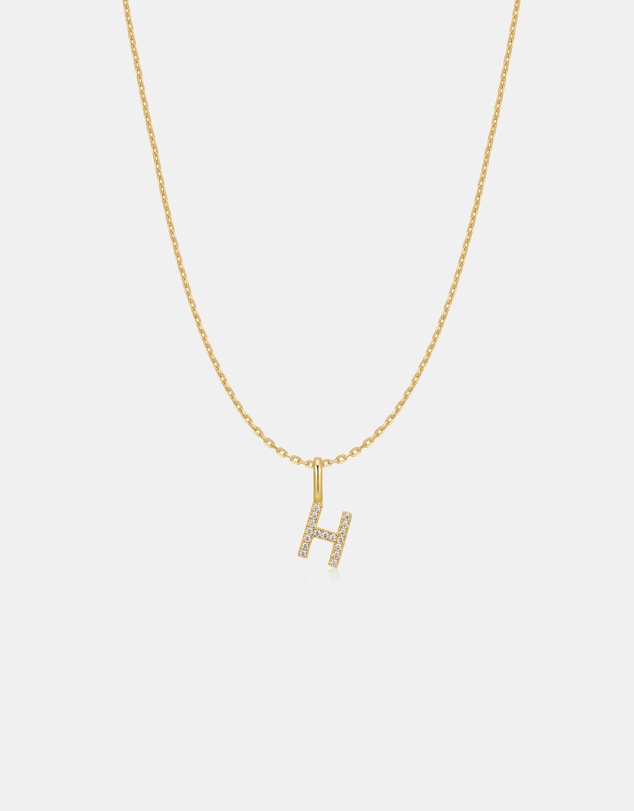 Ania Haie - Ania Haie Gold Letter H Initial Necklace