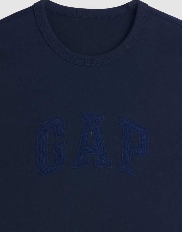GAP - SS Relaxed Heavy Cropped Logo T-Shirt