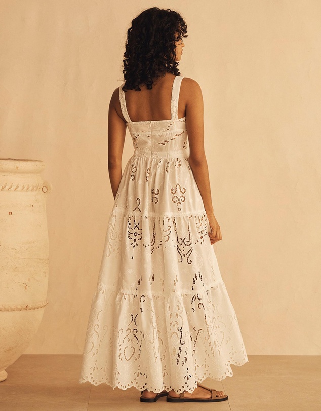 AUR OCEA - Merletti Lace Panelled Maxi Dress
