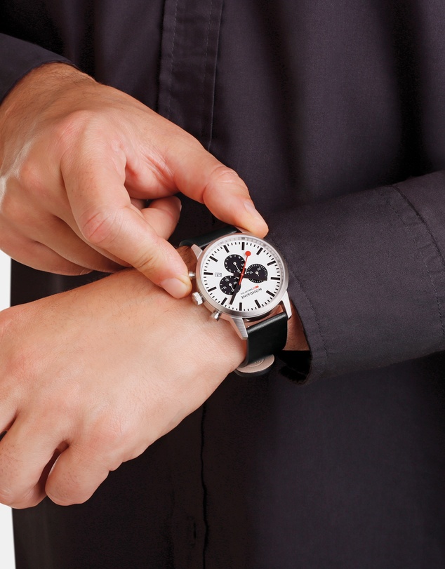 Mondaine - Mondaine Official Swiss Railways Neo Chronograph Watch 41mm