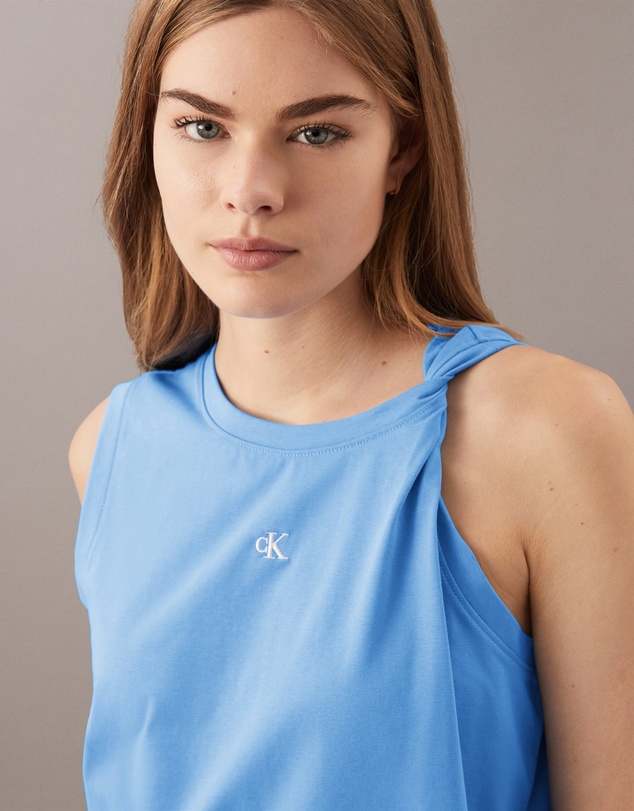 Calvin Klein Jeans - Cooling Jersey Twist Shoulder Tank Top