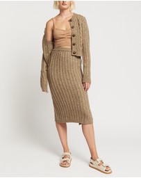FRIEND of AUDREY - Miller Cable Knit Skirt