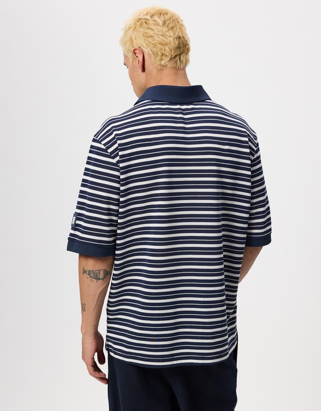 Manors - Goat Pique Polo Stripe