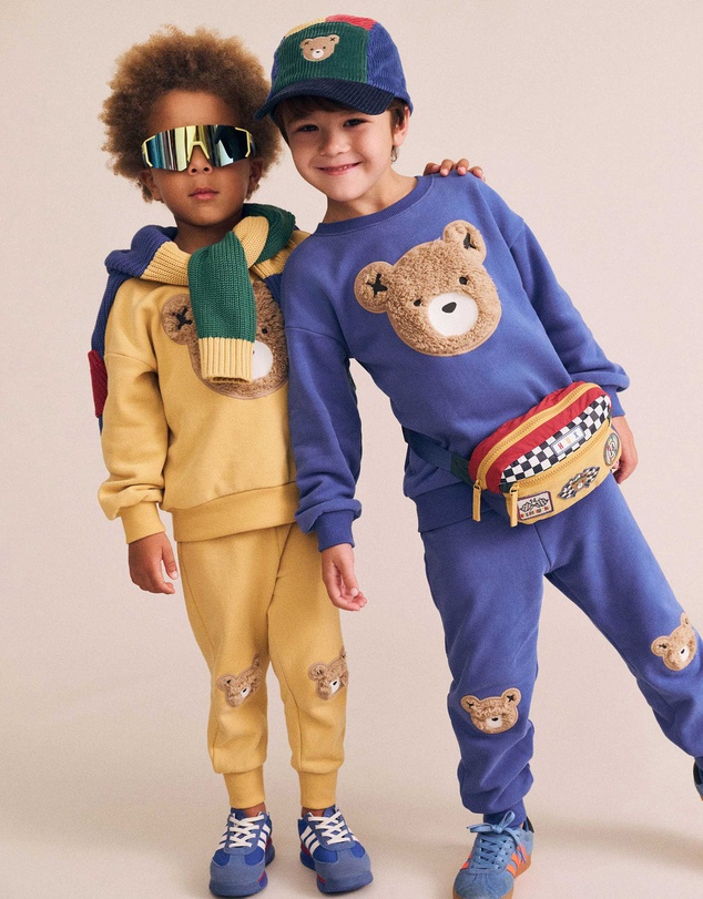 Huxbaby - Furry Huxbear Cobalt Sweatshirt - Babies-Kids